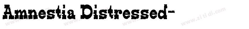 Amnestia Distressed字体转换